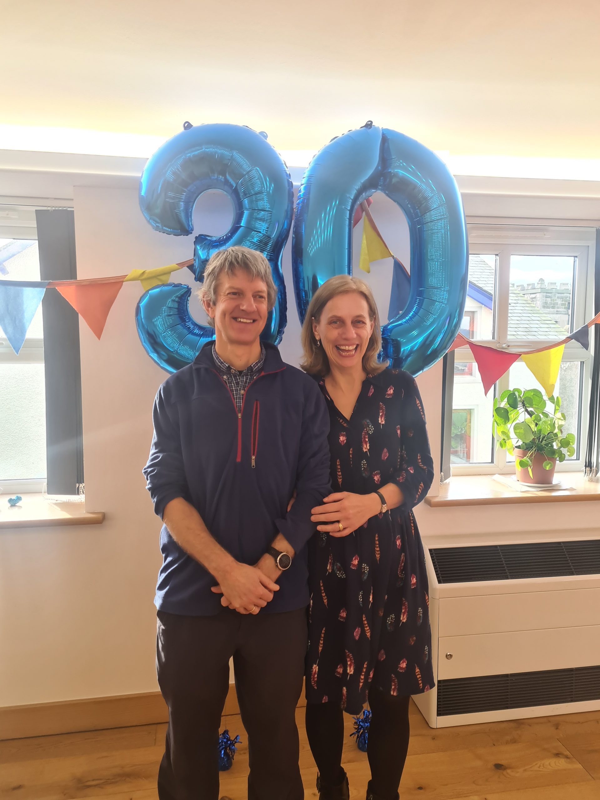 Peter and Julie celebrating 30 years of Forge