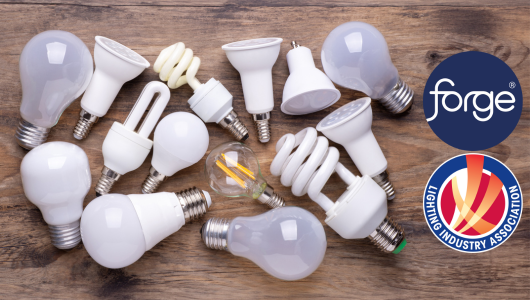 Different lightbulbs showing the evolution and milestones of the lighting industry