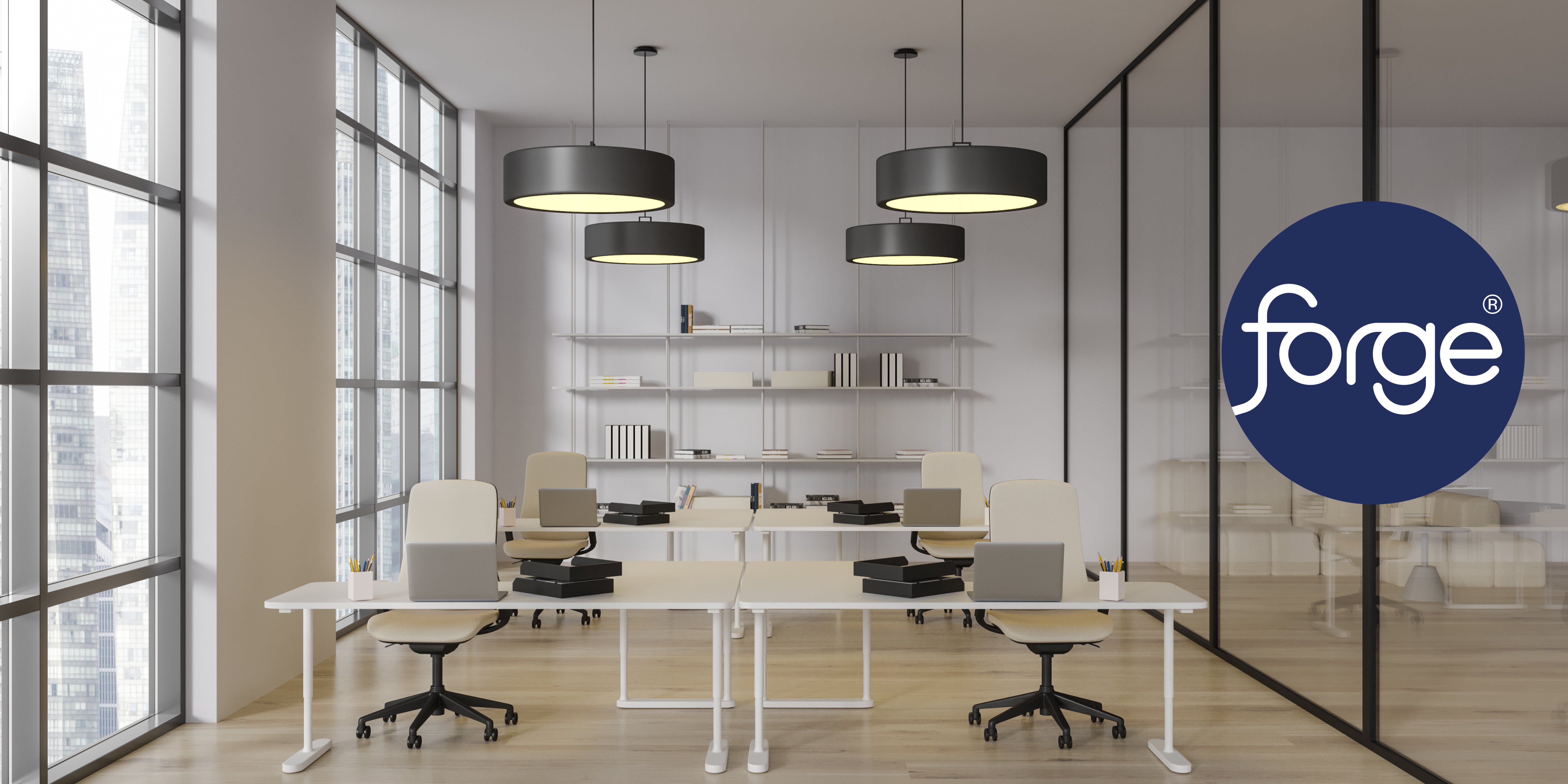 Office lighting symbolising Part L Compliance and Approved Document L